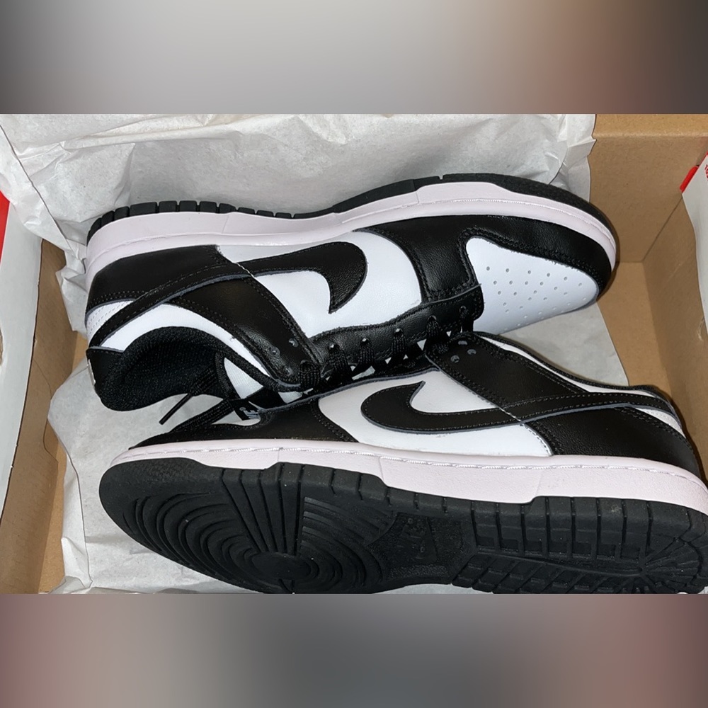 Nike dunk panda lows  Women's Black and White Sneakers